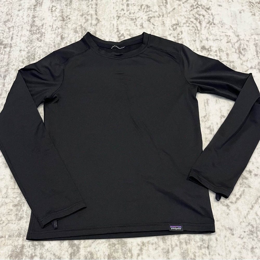 Patagonia Kids Capilene Baselayer Top Black Size M (10) VGUC